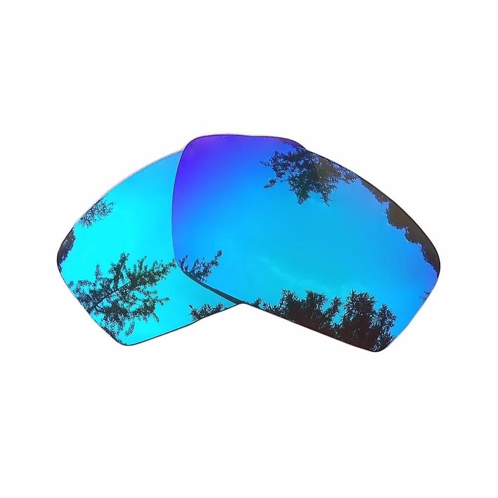 

Ice Blue Mirrored Replacement Lenses for Square Whisker Sunglasses Frame 100% UVA & UVB Anti-Reflective