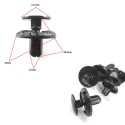 50Pcs High Quality Bumper Fender Retainer Clips Case For Suzuki Grand Vitara Reno Sidekick SX4 Swift 0940907332 / 09409-07332
