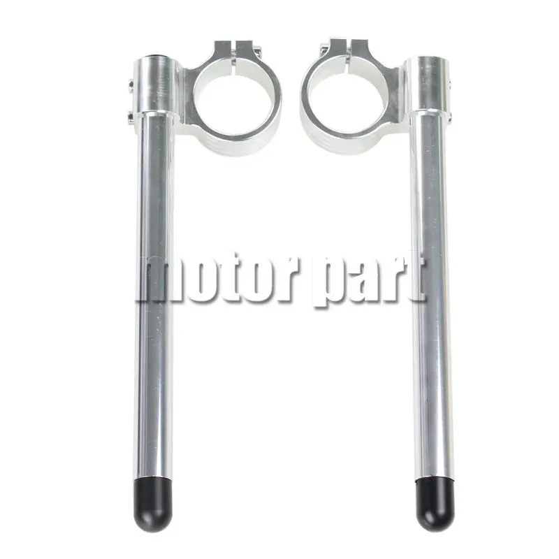 43mm Clip-ons Handle Bar For Buell Cyclone M2 Motorcycle Fork Tube CNC Riser Handlebar Raised 20mm Silver Color