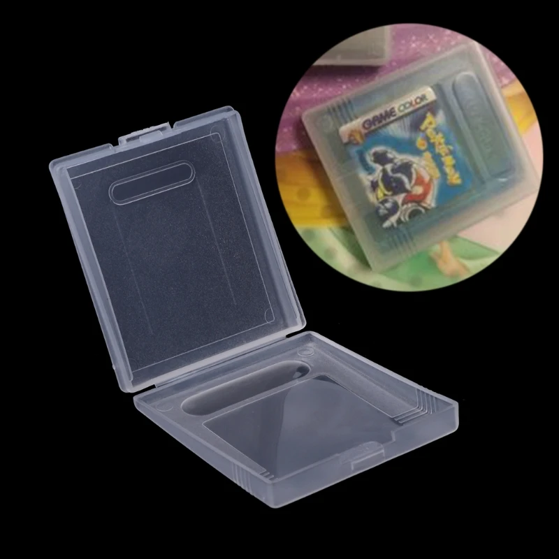 5Pcs Clear Plastic Game Cartridge Case Dust Cover For Nintendo Game Boy Color GBC