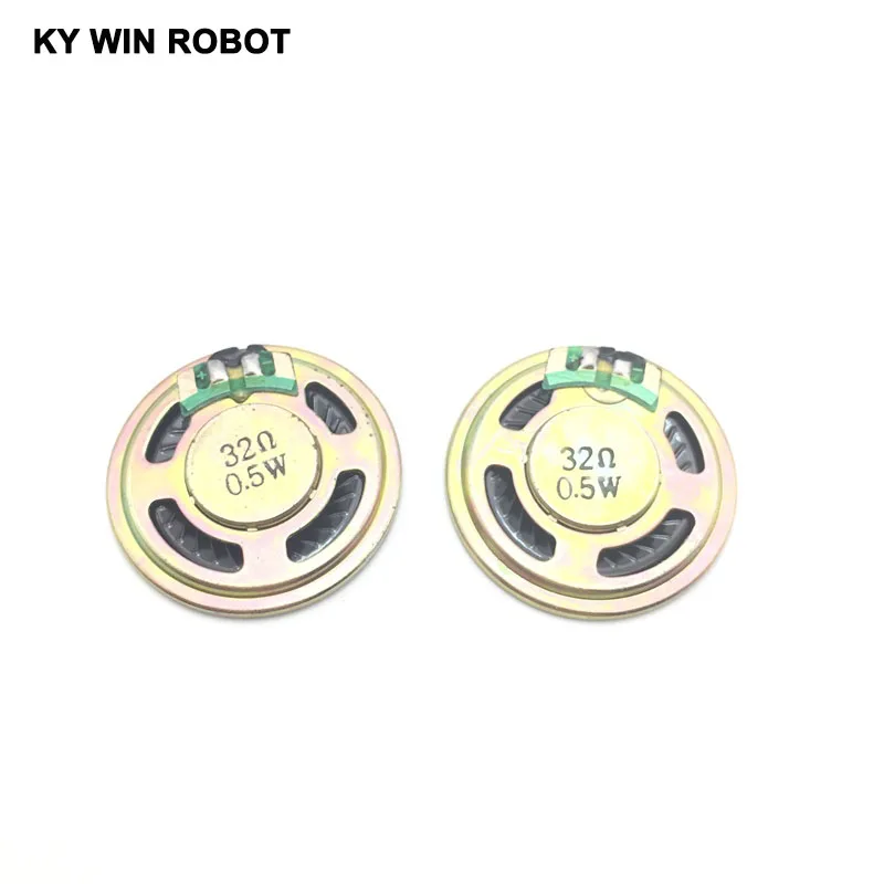 5pcs/lot New Ultra-thin speaker 32 ohms 0.5 watt 0.5W 32R speaker Diameter 36MM 3.6CM thickness 5MM