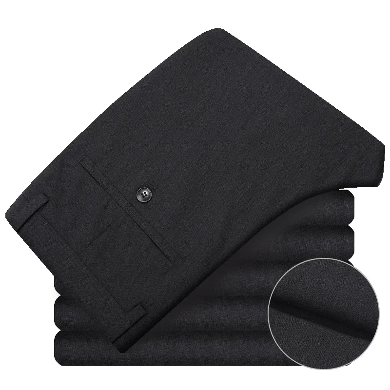 New Arrivals Men's High Quality Zipper Fly Formal Business Meeting Suit Wear Pants Slim Fit Wrinkle-Resistant Suit Pants for Men
