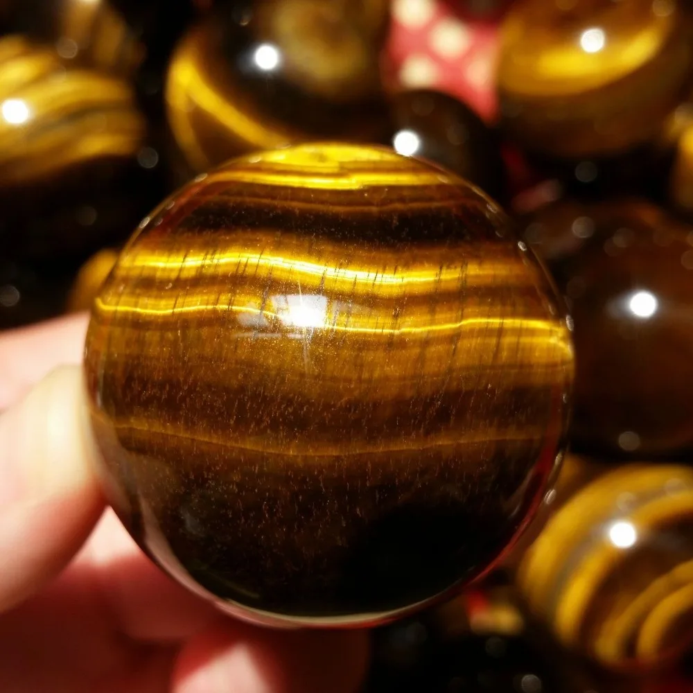4-5cm Natural tiger\'s-eye quartz crystal, ball to heal