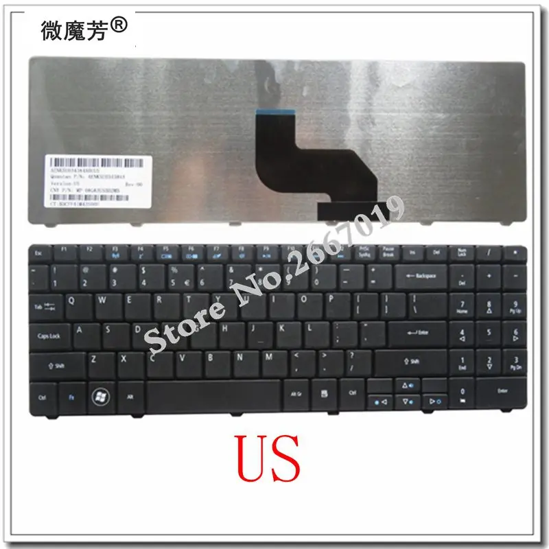 US for ACER Emachines E725 E525 E430 E628 E630 E637 E625 E627 7732 7732G 7732Z 7732ZG 9Z.N2M82.00R PK1306R3A05 Keyboard English