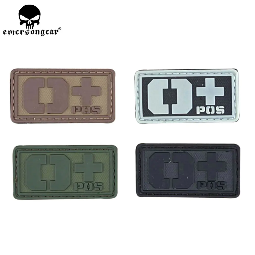 EmersonGear Parche Hexagonal Sangre VC/O – Airsoft Wargame Negro/Verde/Blanco