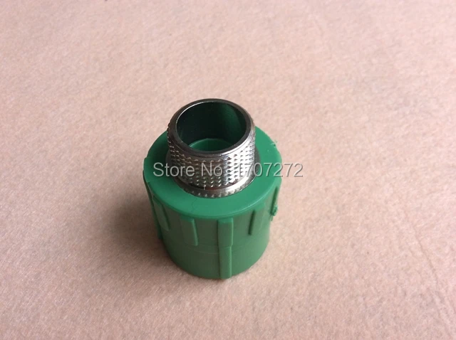 Conector macho DN32X3/4 "para tubería de agua, Color blanco, respetuoso con el medio ambiente, PPR, envío gratis