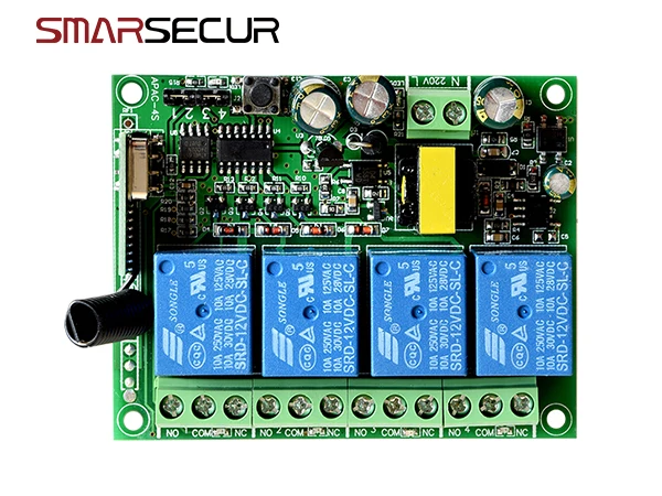 Imagem -06 - Controle Remoto Inteligente 4ch 433mhz Saída de Relé sem Fio para G90b G90b Plus S2g S2w s1 G90e