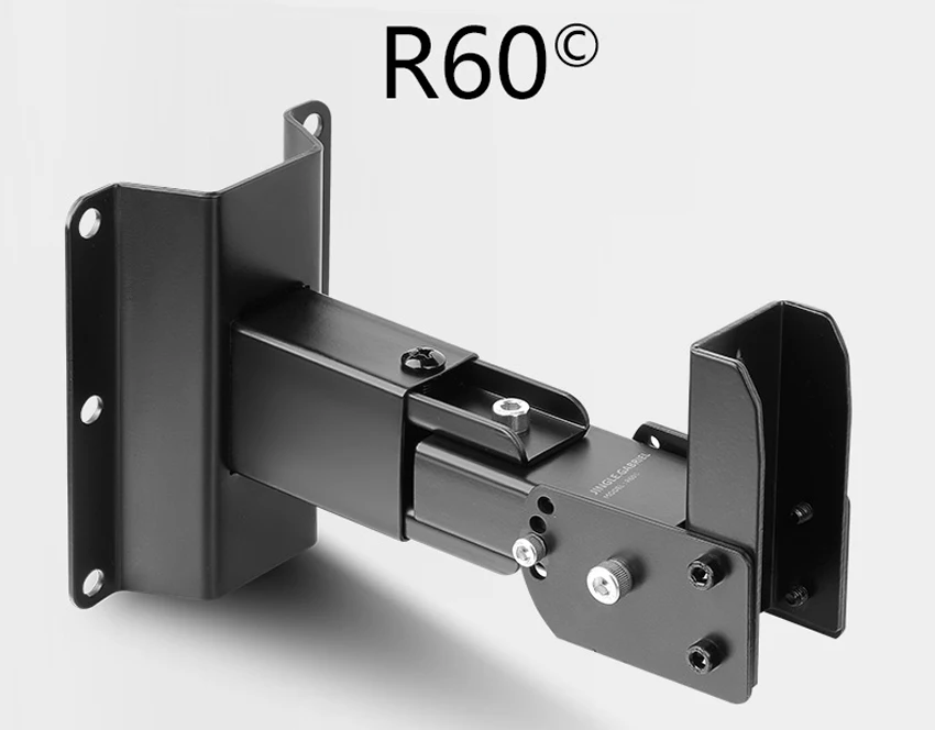 1Pair (2pieces) Super Quality R60 Heavy Duty Universal Wall Mount Surround Speaker Bracket Full Motion Speaker Hanger Load 60kgs