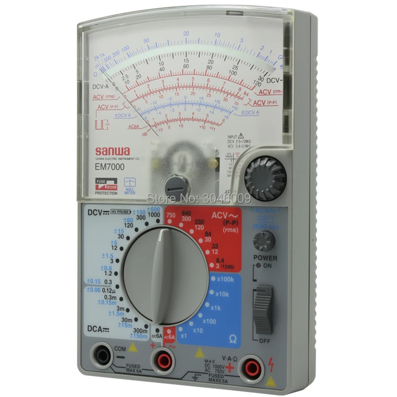 Japan sanwa EM7000 Analog Multitesters/FET Tester High sensitivity for measurement of lower capacitance