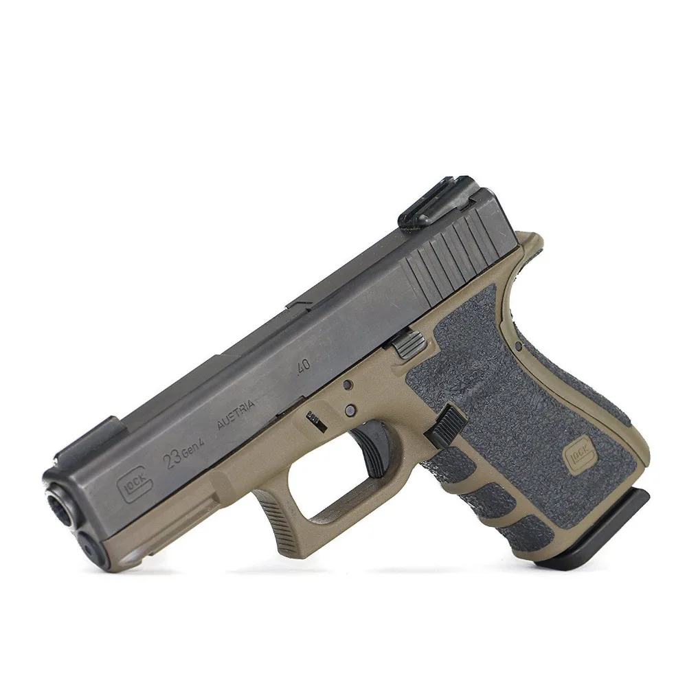 Non-slip Rubber Texture Grip Wrap Tape Glove  for Glock 19 23 25 32  38 holster fit for 9mm pistol gun magazine accessories image 4