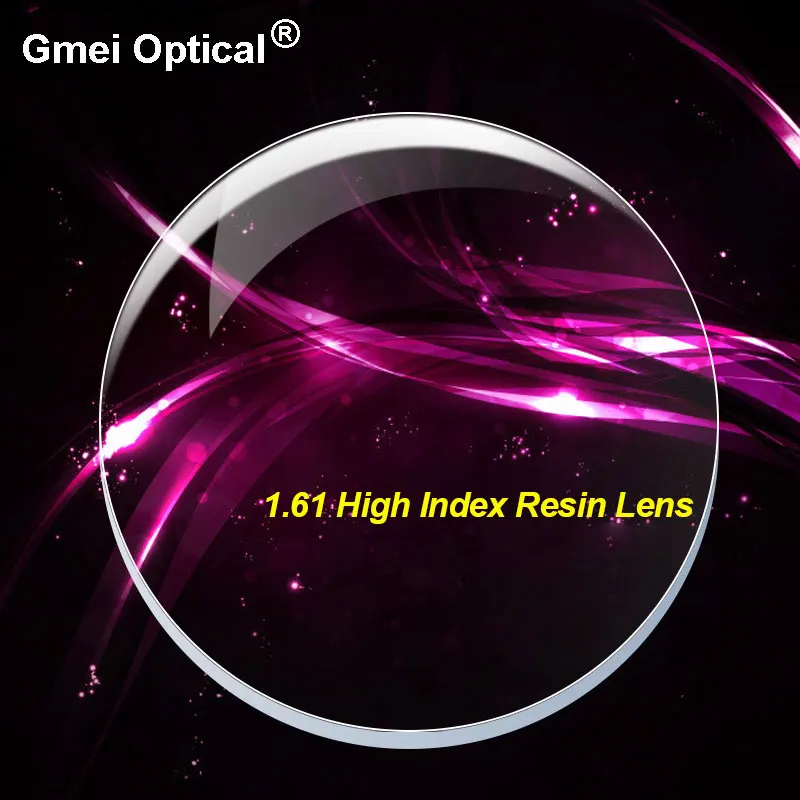 Radiation Protection 1.61 High-Index Thin Clear Optical Lens HMC EMI Asphere Anti UV Myopia Hyperopia Prescription Lenses