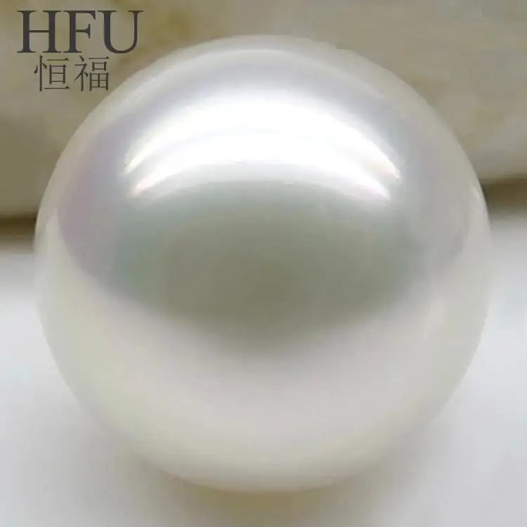 free shipping Huge 16mm natural south sea genuine white round loose pearl undrilled AA P8588