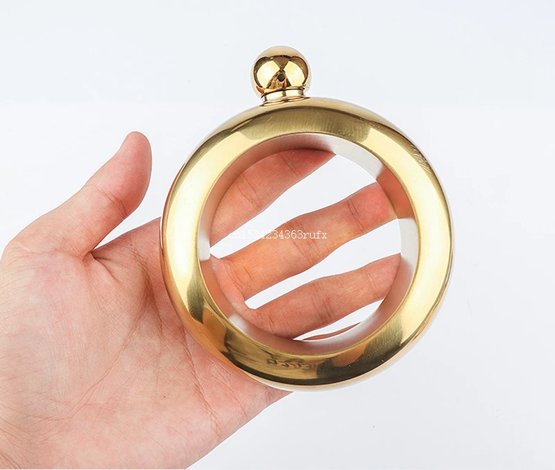 

30pcs 3.5 oz Bangle Bracelet Hip Flask Round Chic Elegant Wine Bracelet Bangle Bottle Portable Whiskey Vodka Flagon