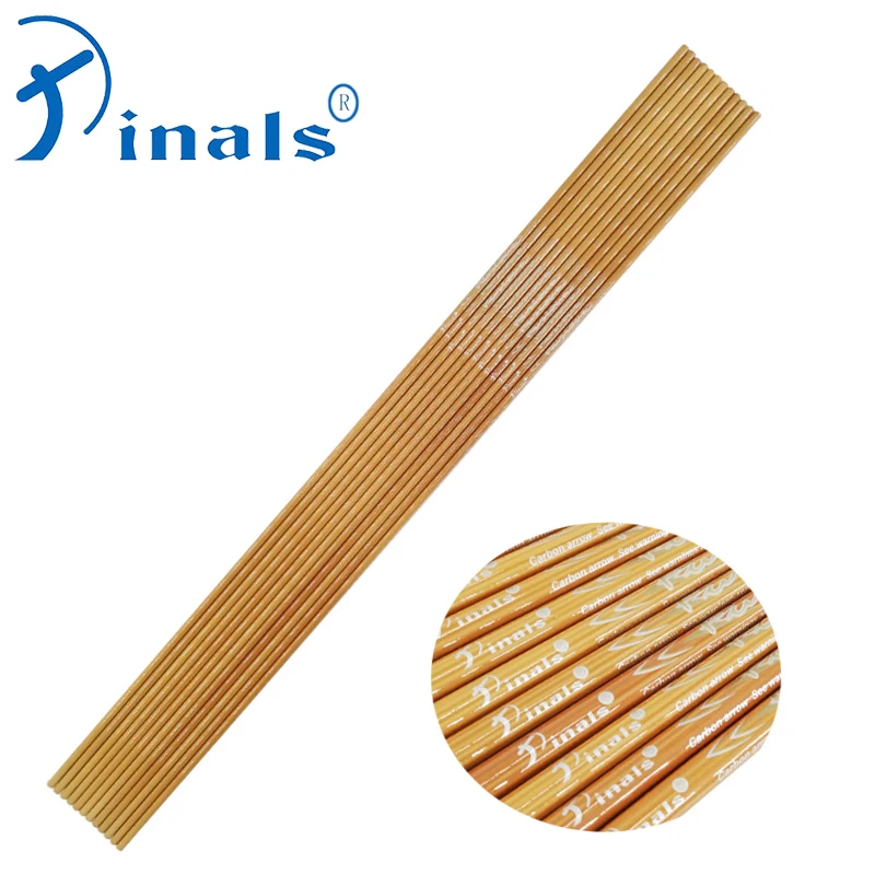 

Pinals Spine 400 500 600 Archery Bamboo Skin Carbon Arrows Shaft ID6.2mm 32 Inch Compound Recurve Bow Longbow Hunting