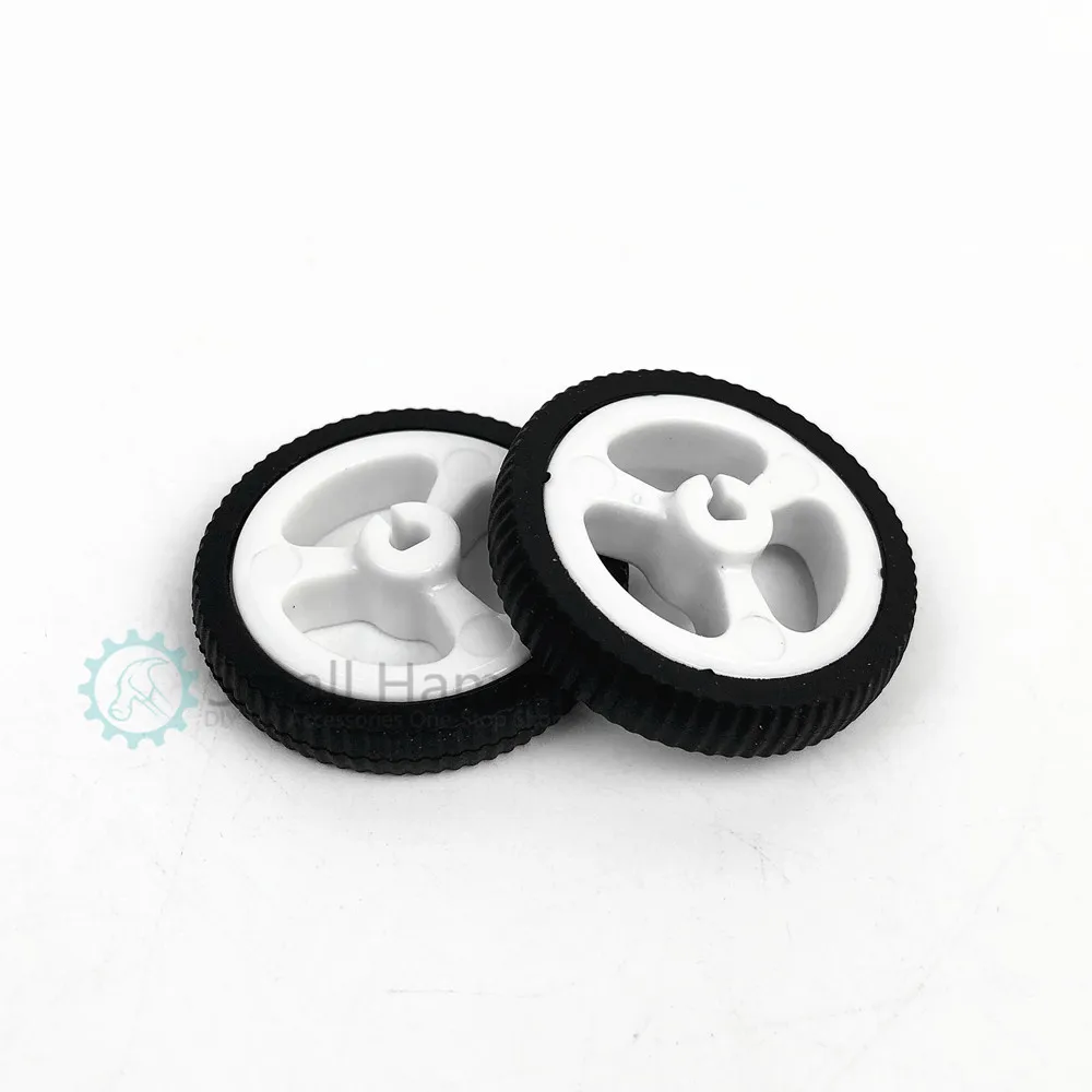 10PCS 4mm mini car N20 motor wheel rubber small wheel