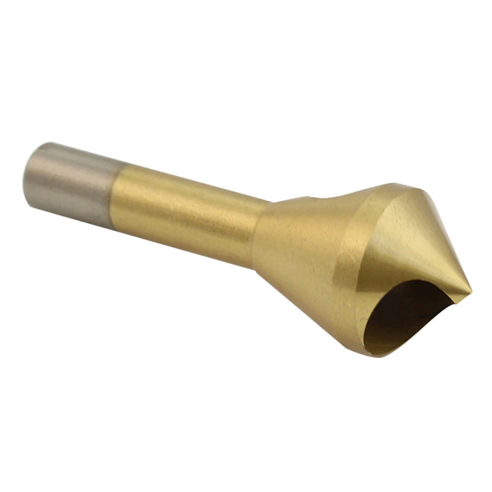 4 stücke HSS Titanize 90 Grad Crosshole Senker Entgraten Fase Bohrer Bit Set Tool