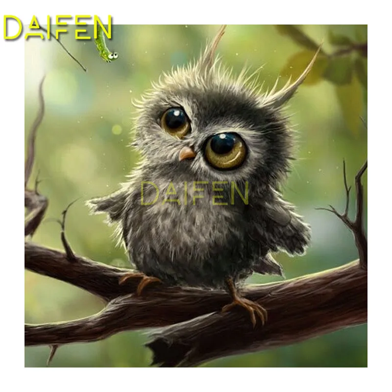 

Diy square drill diamond painting cross stitch mosaics Full 100% cover embroidery diamond embroidery Little owl