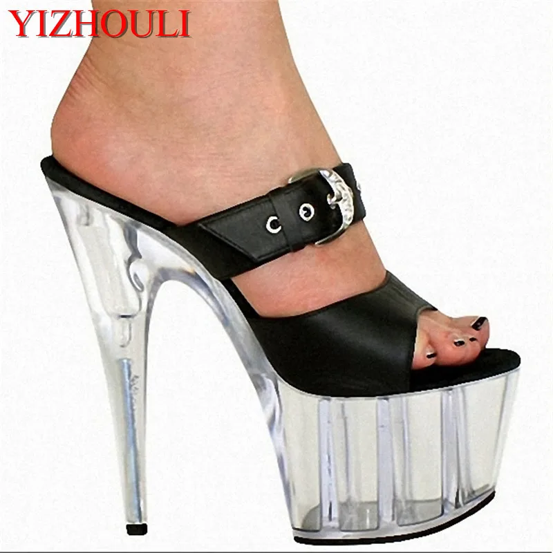 

15 cm high with cool slippers, noble star quality buckle shoes sexy shoes of the lacquer that bake Dance Shoes