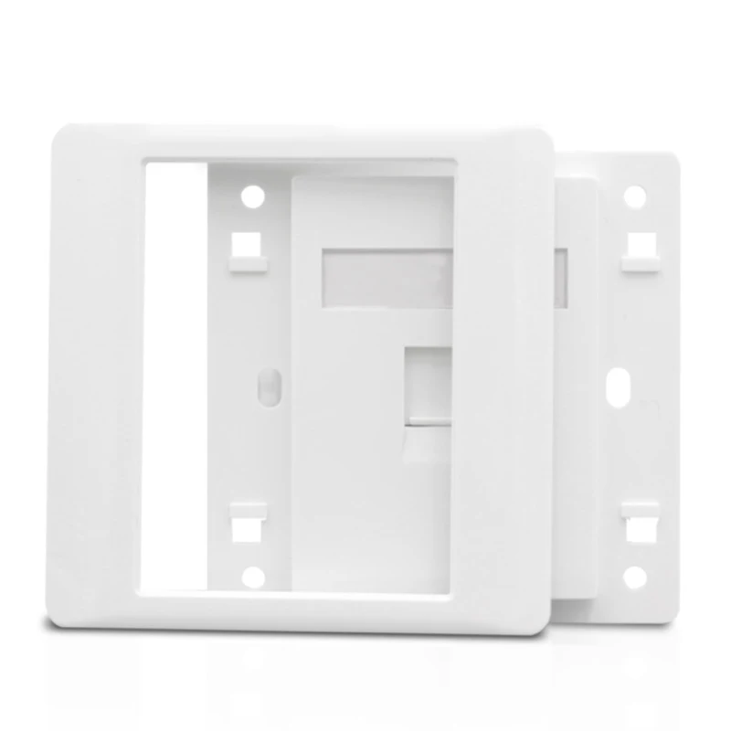 1 Port Schild CAT6 RJ45 Netzwerk Wand Panel Geschirmt Weiblich CAT.6 Internet Extender Frontplatte LAN Outlet