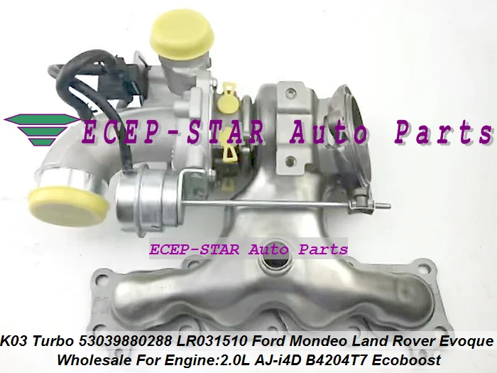 

Turbo K03 53039880260 53039880288 LR031510 1682133 53039700288 Для Ford Mondeo Для Land Rover Evoque 2.0 AJ-i4D B4204T7 Ecoboost