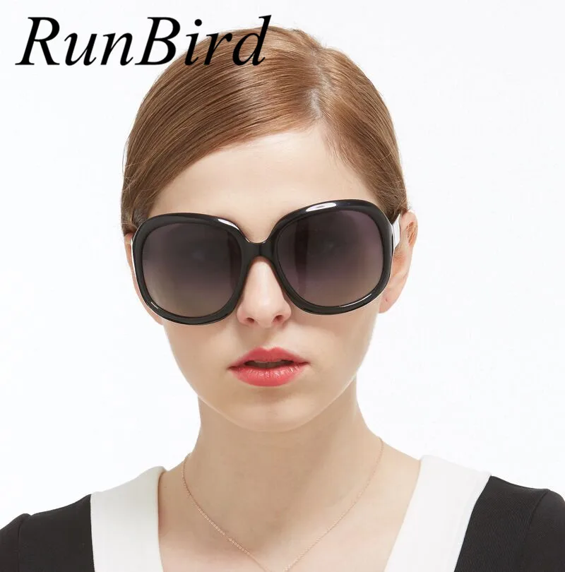 RunBird 2017 Brand Designer Polarized Sunglasses Women Luxury Oversized Vintage Sun glasses Oculos De Sol Feminino R177