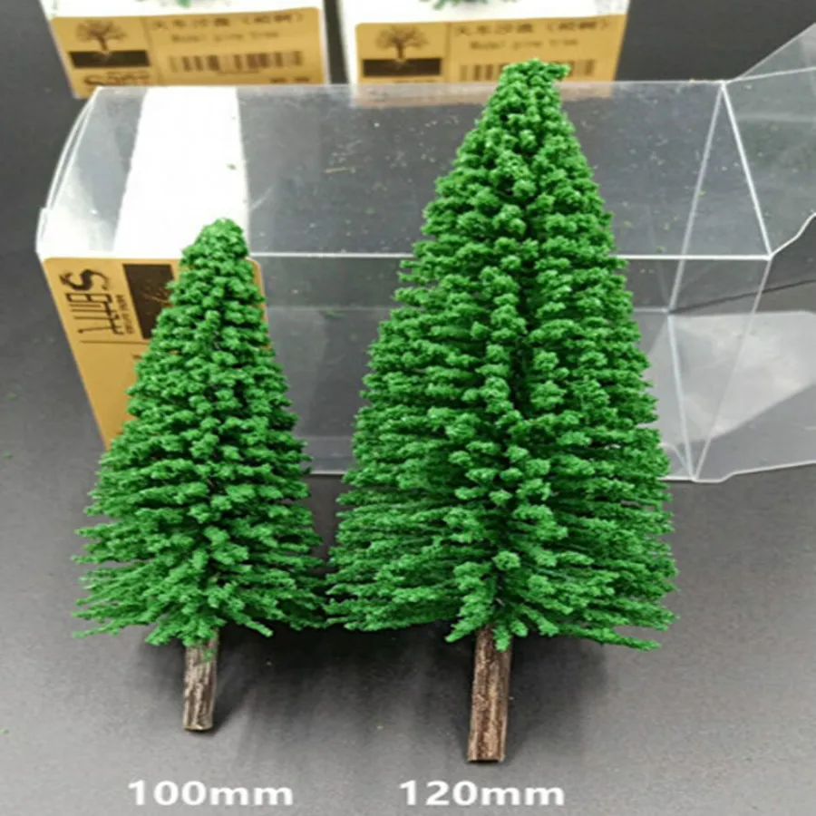 5pcs/lot10cm 12cm Model Trees Train Scenery Landscape N Scale 1/1000 Plastic Architectural Model Supplies Building Kits Toys