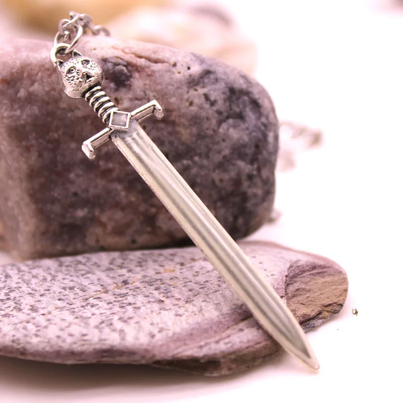 New  Sword Luminous Necklace Pendant GLOW in the DARK Gift