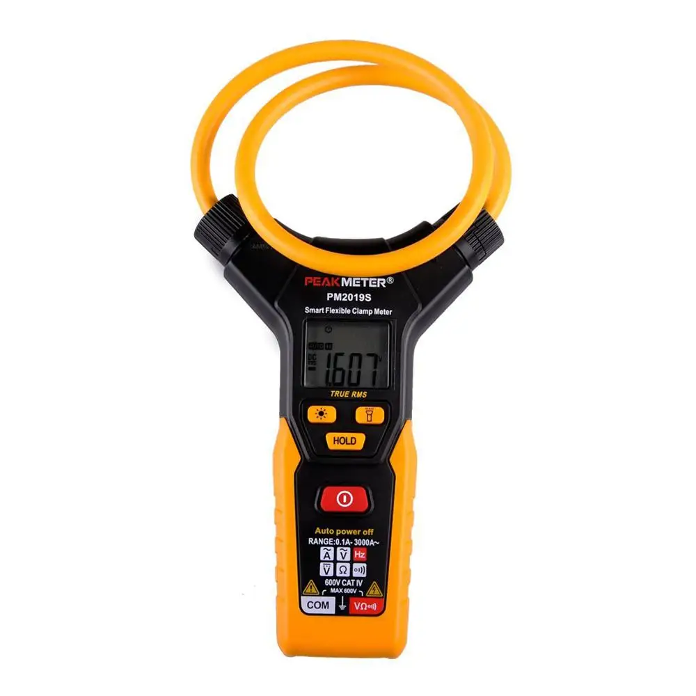 PEAKMETER PM2019S Smart AC Digital Flexible Current clamp Multimeter Voltage Resistance Frequency Clamp Meter