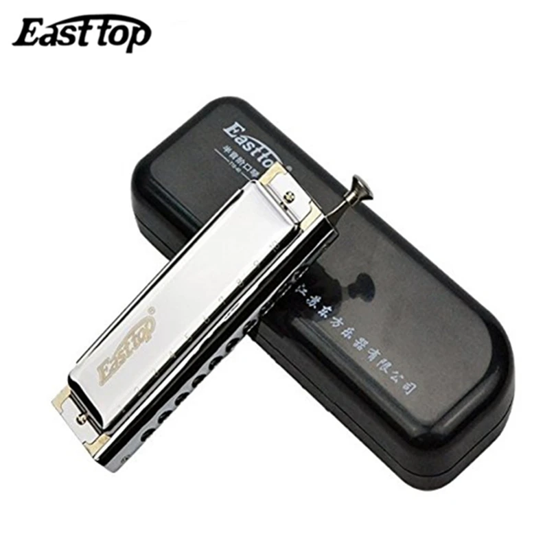 Wholesale Harmonica Easttop 1040 Chromatic Blues Harp Key of C 10 Hole 40 Tone  gaita music instrument mundharmonika mouth organ