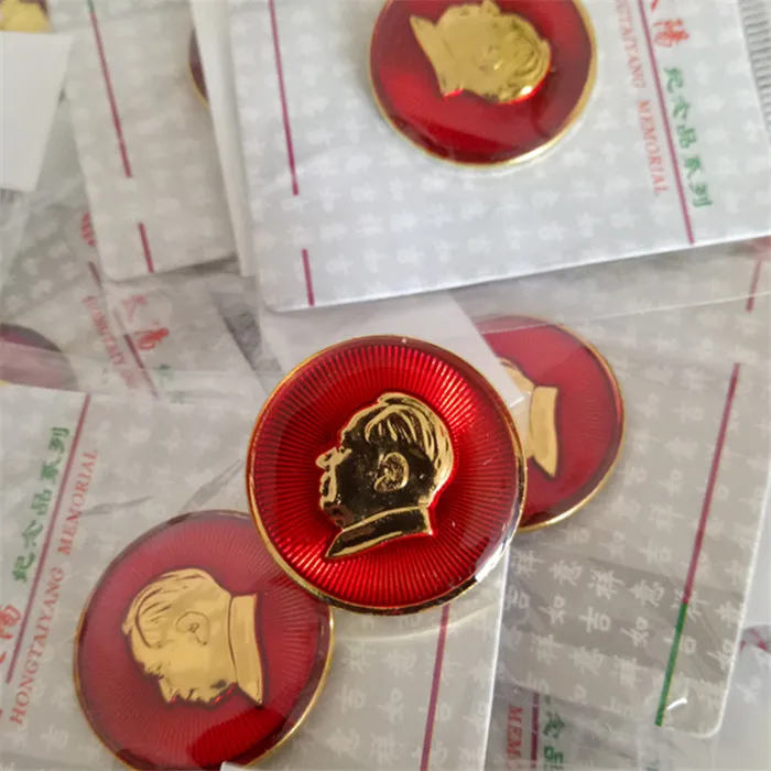 Chairman Mao\'s Statue Mao Zedong\'s Chest Statue Cultural Revolution Memorial Collection Genuine Badges 2.5 Cm pin pins