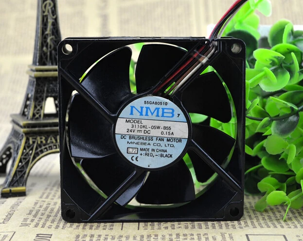 Wholesale: original 3110KL-05W-B55 24V 0.15A 8CM 80*80*25 NMB 4 wire inverter fan