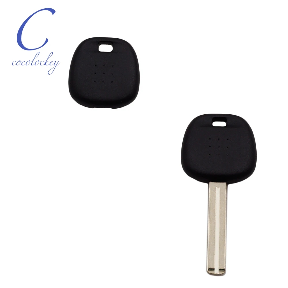 CocolockeyรถTransponder Chip Key Shell Toy40 FitสำหรับLexus Toyota Transponder Uncutใบมีดยาวไม่มีชิปไม่มีโลโก้10Pcs