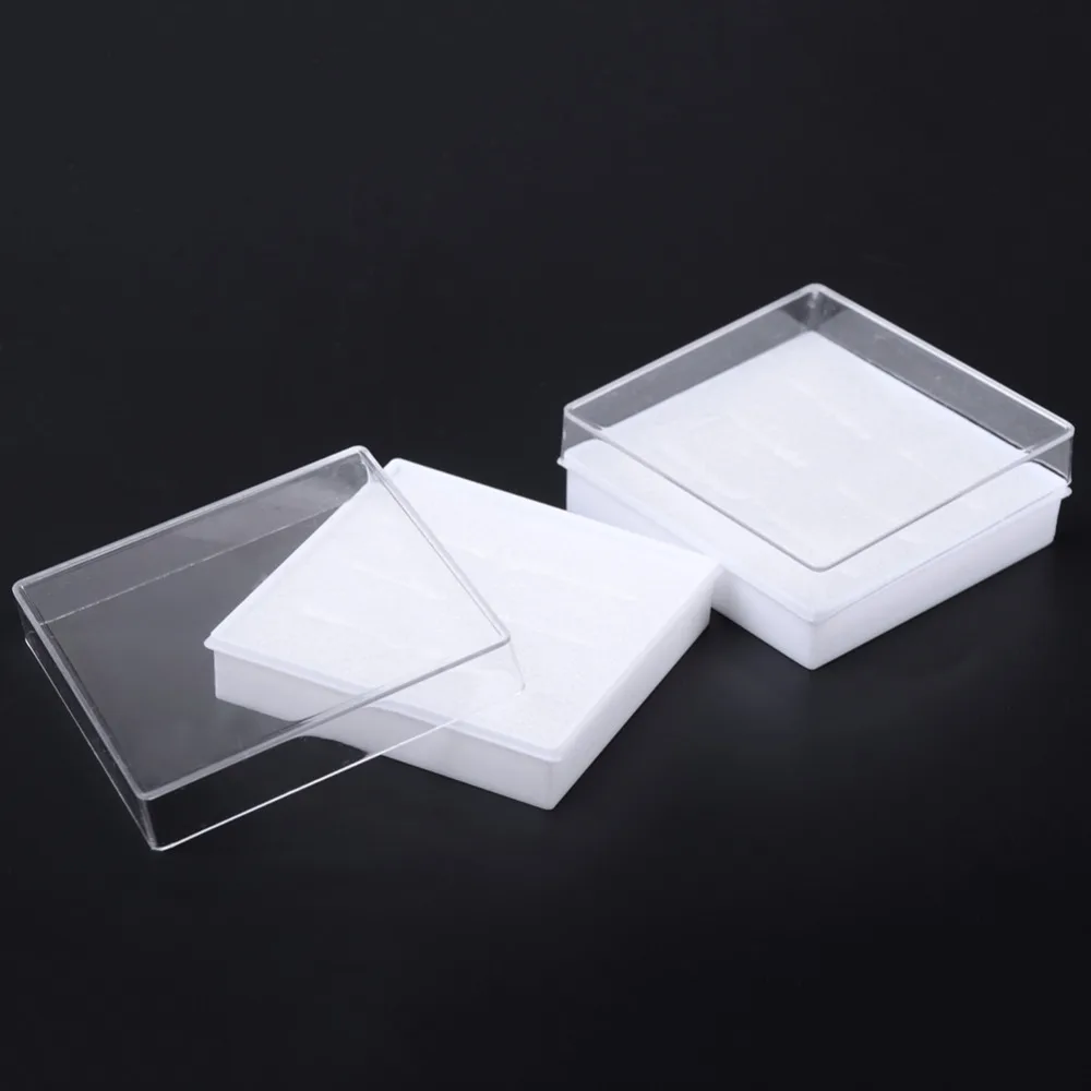 5pcs/Lot Transparent Acrylic/Plastic Earrings Box For Display Jewelry Bracelet Ring Packing Carrying Cases Gift Boxes 6*6*2cm