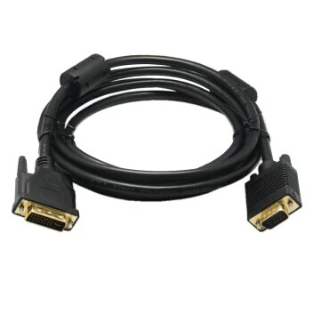 DVI-I (24 + 5) DVI إلى VGA D-SUB 15PIN الذكور إلى الذكور محول موصل كابل 0.25m / 1.5m / 3m / 5m ل رسومات منفصلة لعرض