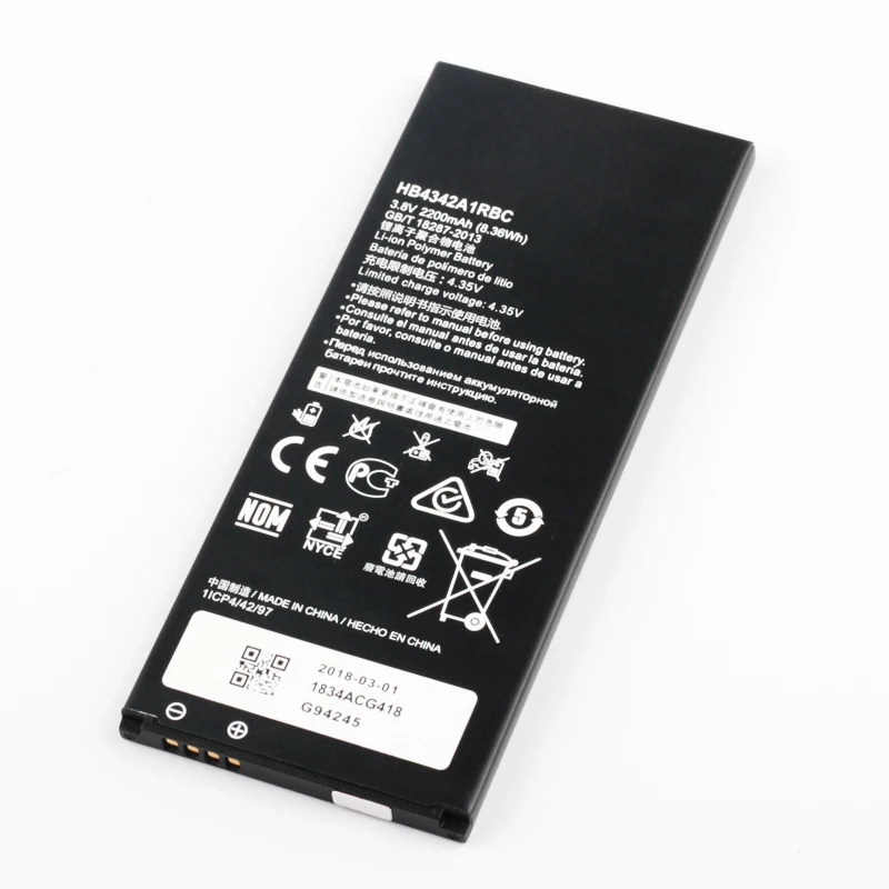 ISUNOO 2200mAh HB4342A1RBC battery Batterie for Huawei y5II Y5 II 2 Ascend 5+ Y6 honor 4A Battery Replacement