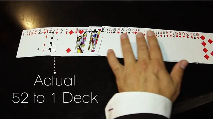 The 52 to 1 Deck (Gimmicks) - Card Magic Tricks Illusions Close up Magic Mentalism  Magician Decks Fun