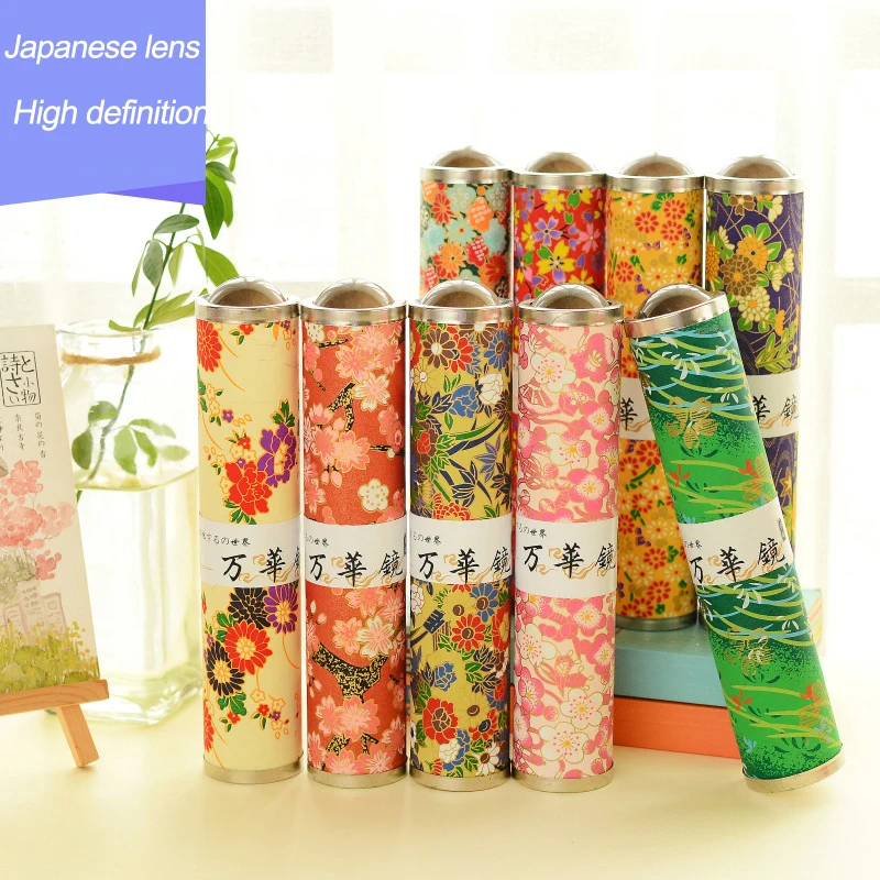 Novo 2017 criativo papelaria japonês importações de papel cerejeira flor caleidoscópio os melhores presentes de natal para crianças