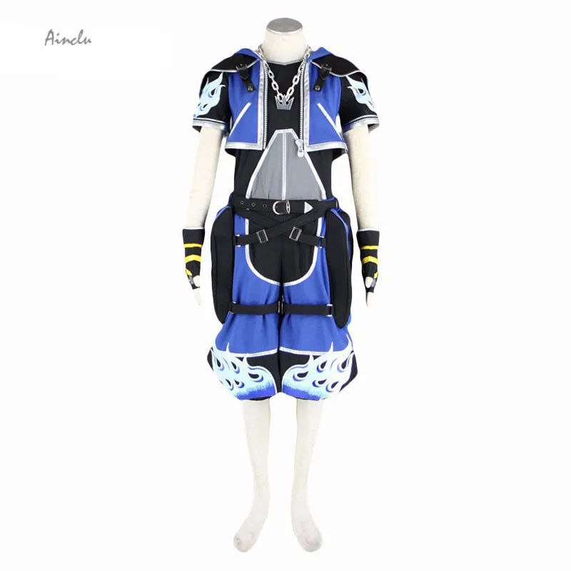 

Ainclu FreeShipping carnival costume Adult Halloween Costume Kingdom Hearts Sora Cosplay Costumes For Men Anime Carnival Costume