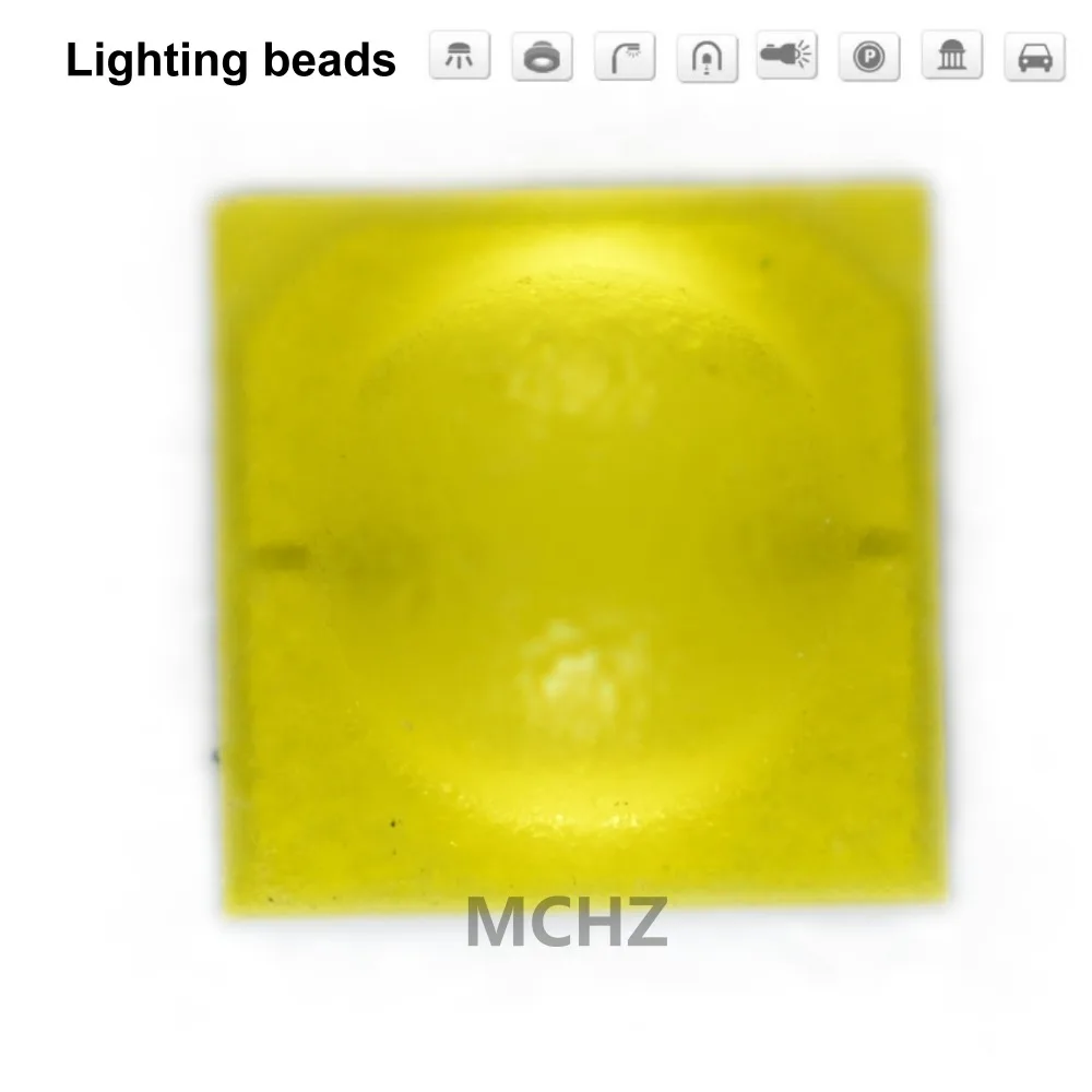 Chip abatible de 18 piezas, lente de cabeza de bola de potencia 3535, 3 W SMD, cuentas de lámpara LED, diodo 3 V 1000ma