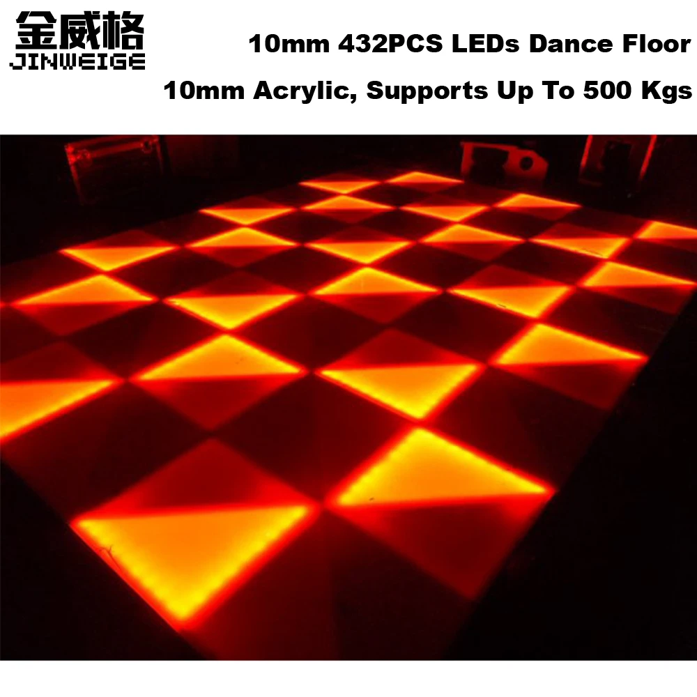 

1M*1M 10mm 432PCS RGB IP65 Waterproof LED Dance Floor For NightClub DJ Party Dancing Floor