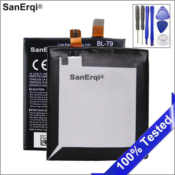 SanErqi BL-T9 Battery Use for Google 5 Battery BLT9 D820 D821 BL T9 2300mAh Battery for LG Google Nexus 5 Battery With Tools