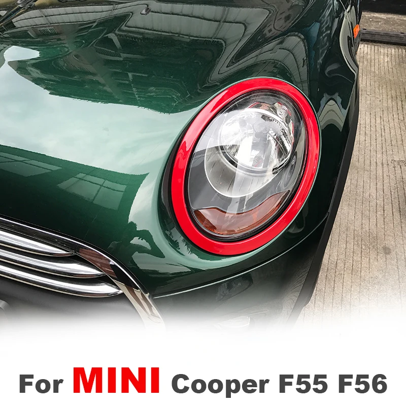 Head Light Cover Stickers For Mini Cooper F55 F56 Taillight Case Rear Lamp Car Ring Surround Frame Auto Decoration Accessories