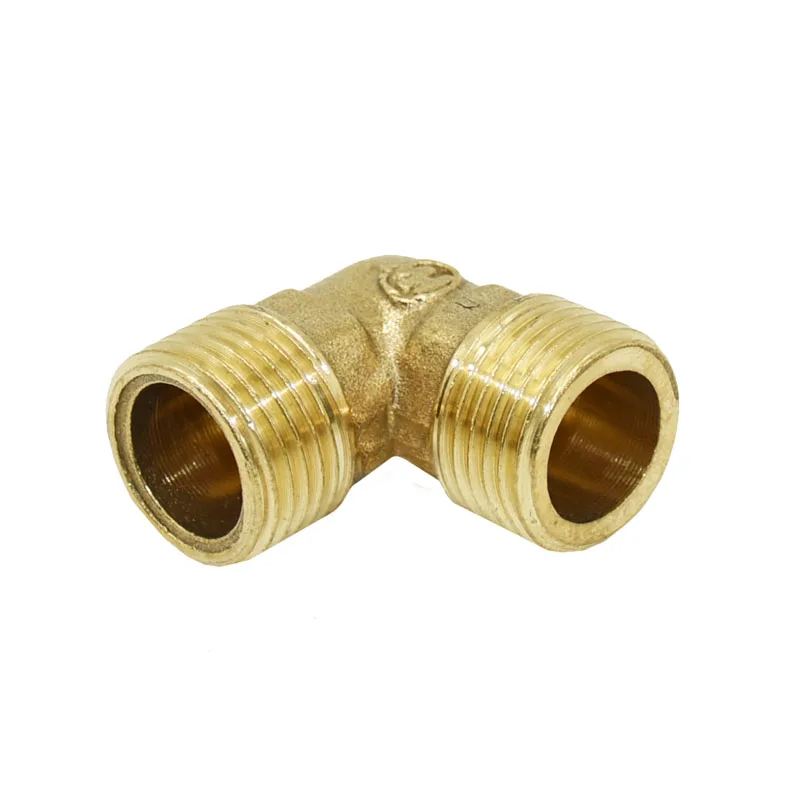 

Латунный 1/2 "3/4" угловое соединение, медный металлический резьбовой соединитель для водопроводной трубы, колено 90 градусов, адаптер для ремонта шланга, 1 шт.