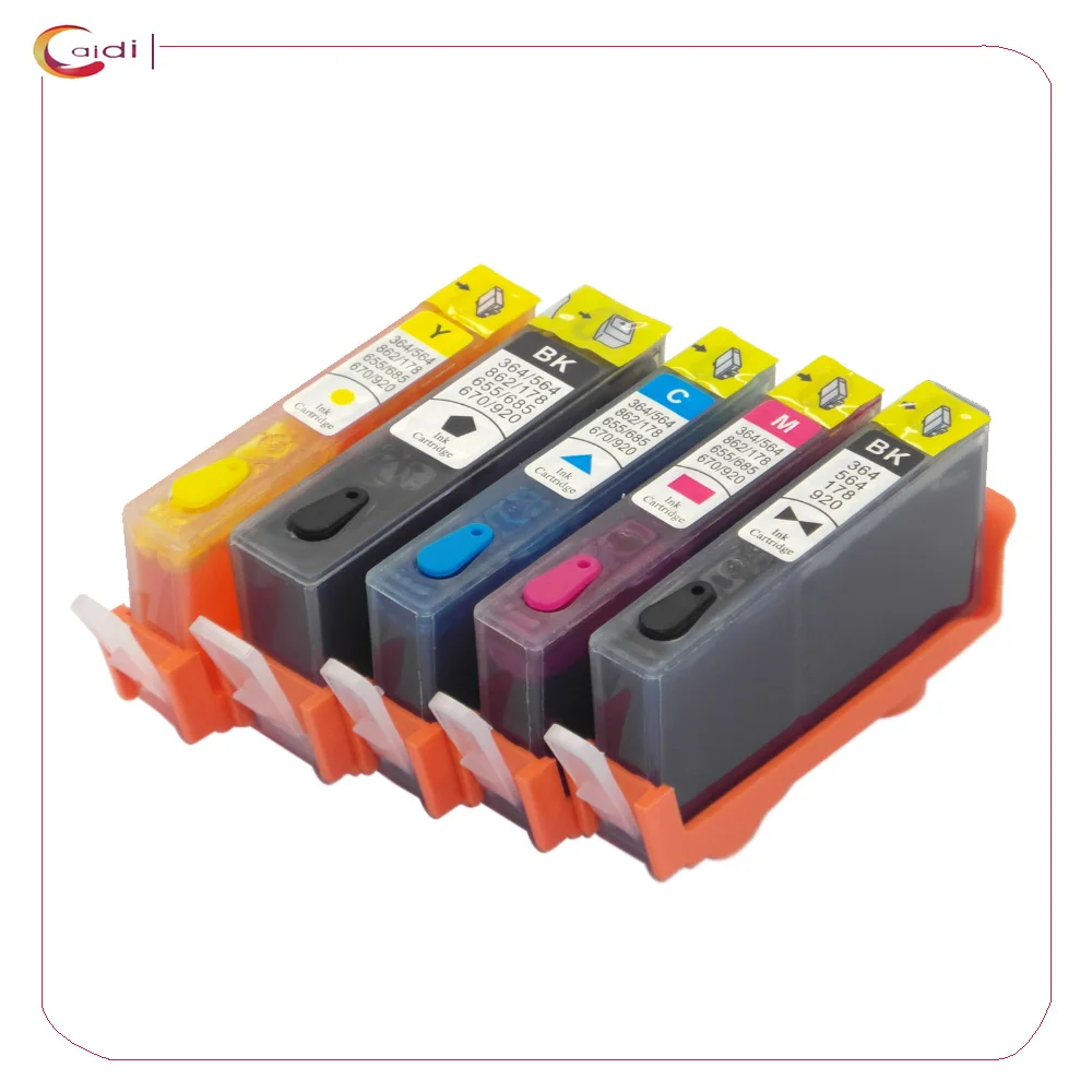 5 шт. многоразовые картриджи для струйной печати HP178 178 XL 7510 C5380 C6380 D5460 C309g C309c C410c C310b C309a