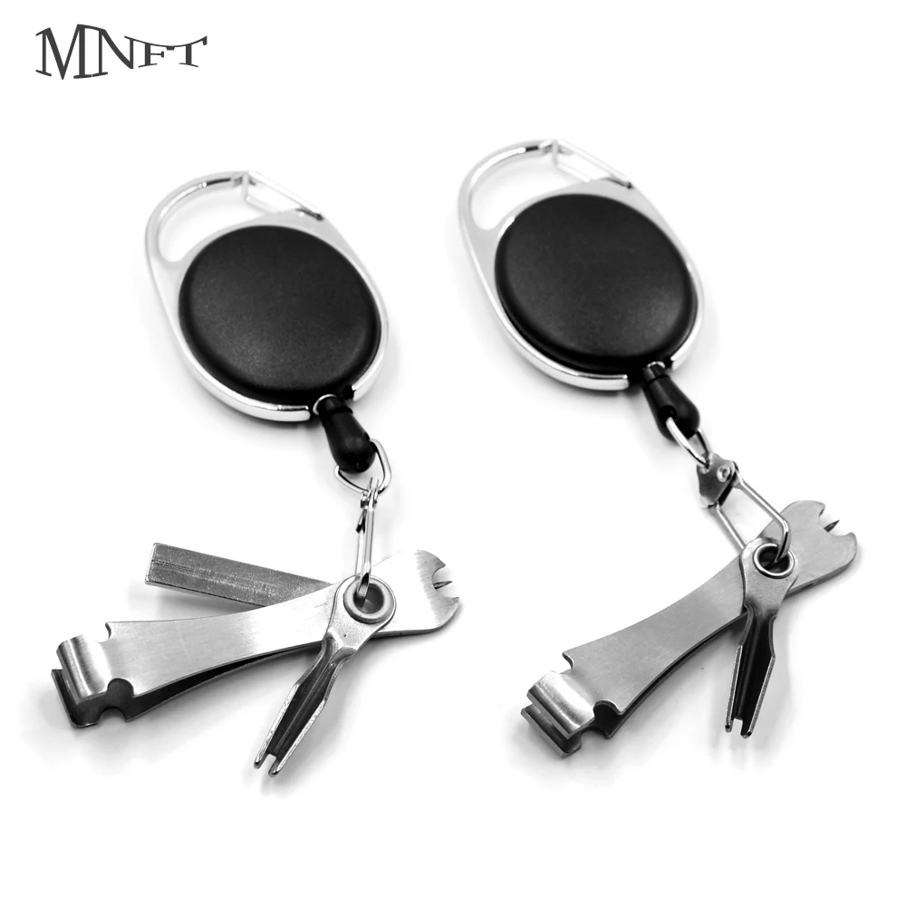 أداة ربط العقدة السريعة لصيد الأسماك من MNFT 4 في 1 ماكينة قص خط الذبابة مع ملحقات صيد الأسماك على شكل زنجر كومبو