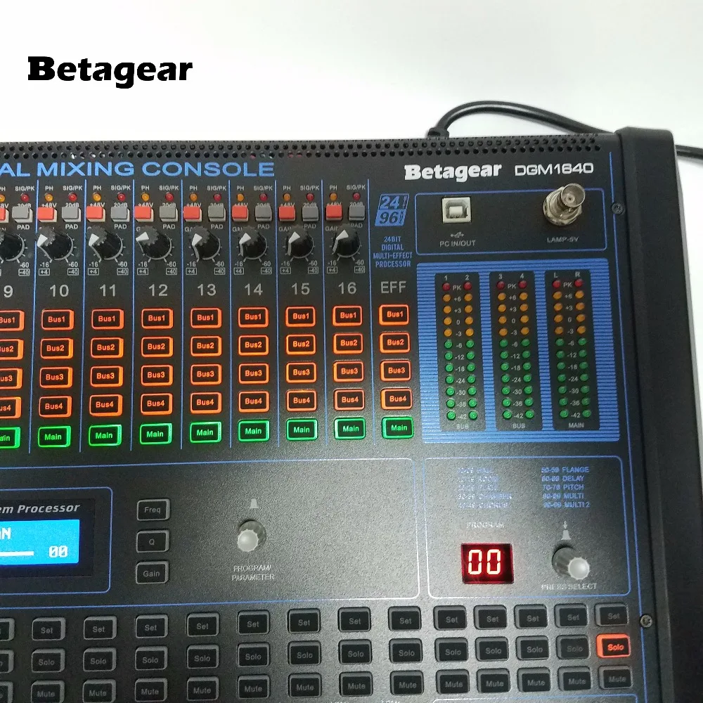 Betagear Digital Mixer Audio DGM1640 16-channel profissional audio mixer Built-in 100 kind DSP effect 19\