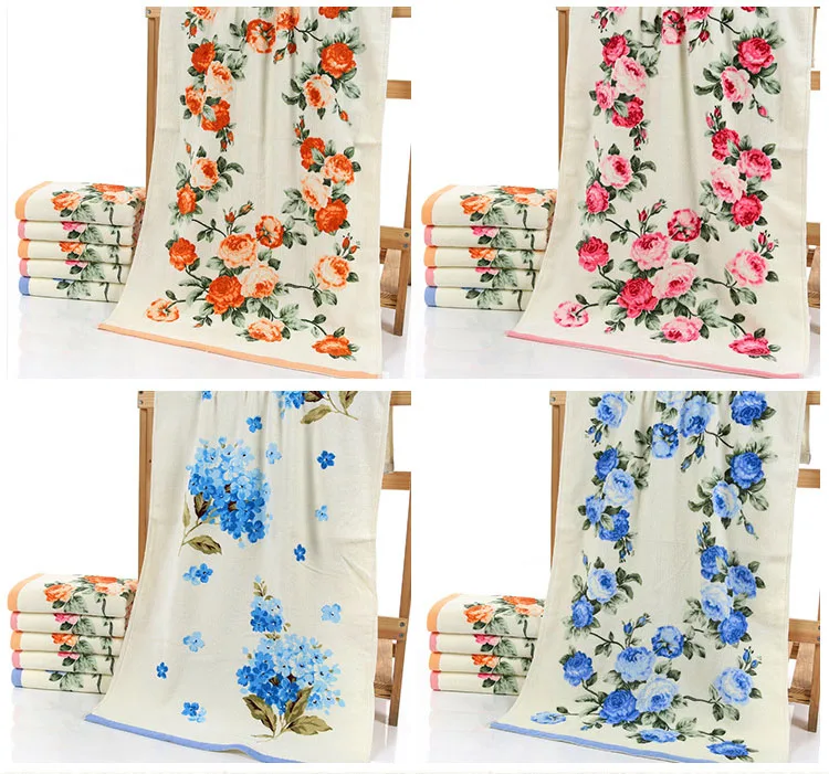 3PCS*LOT Flower Printed Cotton Face Towel,Quality Pattern Bathroom Hand Towels,Embroidery Terry Towels,Petites Serviette Main