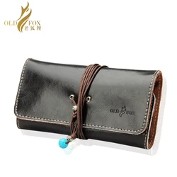 RU- OLDFOX High Quality Leather Pouch Tobacco Pipe Pouch Tobacco Pipe Bag Smoking Pipe Accessories Case Holder 3 Pipes fc0001-55