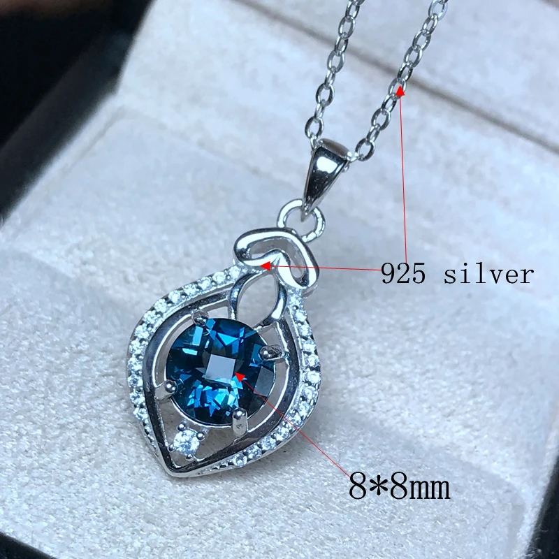 Topaz Necklace 925 silver mine area shipment new product design lady Pendant