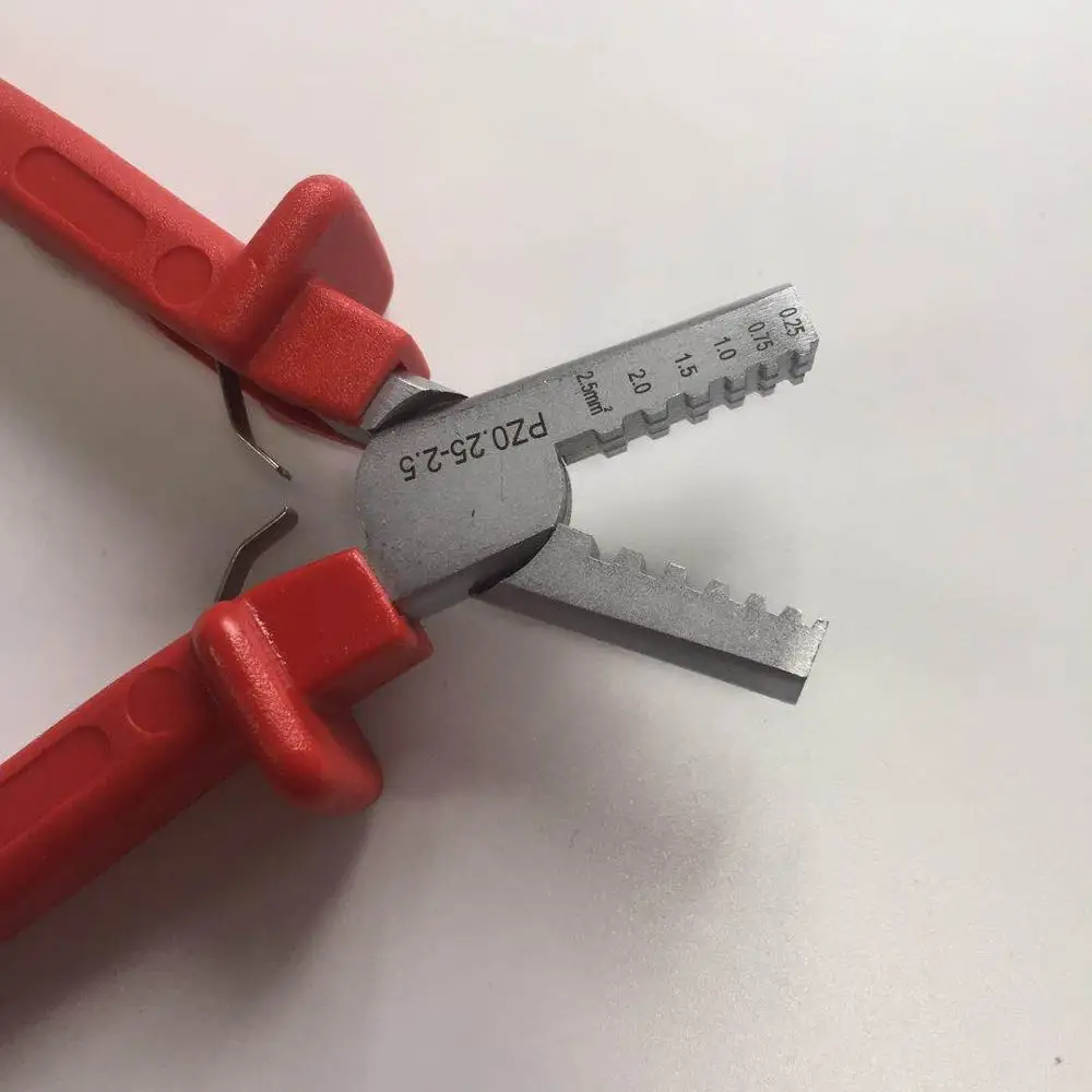 0.25-2.5mm2 มินิเคเบิ้ลปลายแขนขนาดเล็ก Ferrules Crimping Crimper plier